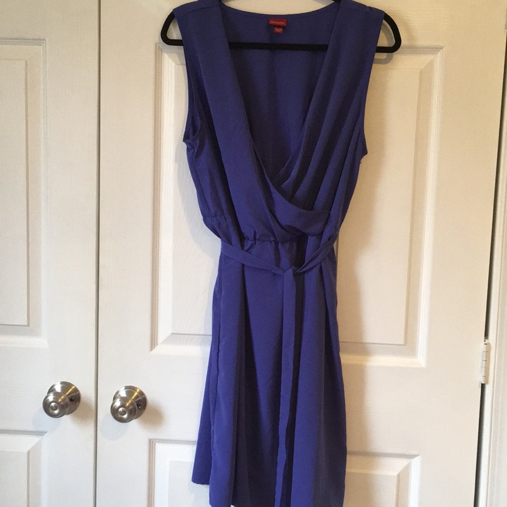 EC Merona periwinkle drape front dress
